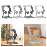 Maxbell Tablet Stand Holder Nonslip Base Desktop Stand Riser Personal Computer Riser Black Round Hole