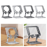 Maxbell Tablet Stand Holder Nonslip Base Desktop Stand Riser Personal Computer Riser Black Round Hole