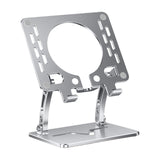 Maxbell Tablet Stand Holder Nonslip Base Desktop Stand Riser Personal Computer Riser Argent Round Hole