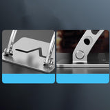 Maxbell Tablet Stand Holder Nonslip Base Desktop Stand Riser Personal Computer Riser Argent Round Hole
