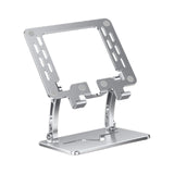 Maxbell Tablet Stand Holder Nonslip Base Desktop Stand Riser Personal Computer Riser Argent Square Hole