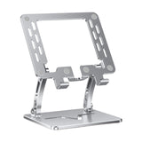 Maxbell Tablet Stand Holder Nonslip Base Desktop Stand Riser Personal Computer Riser Argent Square Hole