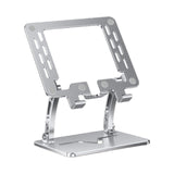 Maxbell Tablet Stand Holder Nonslip Base Desktop Stand Riser Personal Computer Riser Argent Square Hole