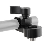 Maxbell 15mm Single Hole Tube Clamp Holder Photography Clip for DSLR Camera Cage Rig