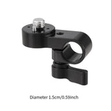 Maxbell 15mm Single Hole Tube Clamp Holder Photography Clip for DSLR Camera Cage Rig