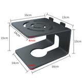 Maxbell Desktop Speaker Stand Reliable Support Sturdy Recording Studio Monitor Stand 16x14x13cm Black
