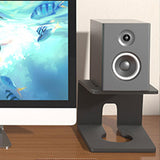 Maxbell Desktop Speaker Stand Reliable Support Sturdy Recording Studio Monitor Stand 16x14x13cm Black