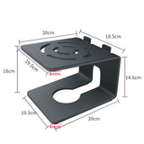 Maxbell Desktop Speaker Stand Reliable Support Sturdy Recording Studio Monitor Stand 20x19.5x14.5cm Black