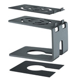 Maxbell Desktop Speaker Stand Reliable Support Sturdy Recording Studio Monitor Stand 20x19.5x14.5cm Black