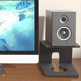Maxbell Desktop Speaker Stand Reliable Support Sturdy Recording Studio Monitor Stand 20x19.5x14.5cm Black