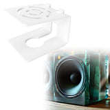 Maxbell Desktop Speaker Stand Reliable Support Sturdy Recording Studio Monitor Stand 16x14x13cm White