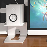Maxbell Desktop Speaker Stand Reliable Support Sturdy Recording Studio Monitor Stand 16x14x13cm White