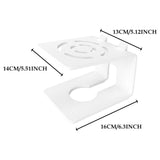 Maxbell Desktop Speaker Stand Reliable Support Sturdy Recording Studio Monitor Stand 16x14x13cm White