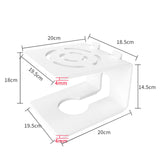 Maxbell Desktop Speaker Stand Reliable Support Sturdy Recording Studio Monitor Stand 20x19.5x14.5cm White