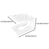 Maxbell Desktop Speaker Stand Reliable Support Sturdy Recording Studio Monitor Stand 20x19.5x14.5cm White