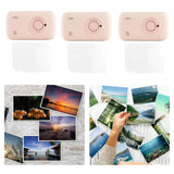 Maxbell Photo Printer Pocket Printer Mini Instant Color Printer for Photo Notes Memo 20 sheets