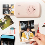 Maxbell Photo Printer Pocket Printer Mini Instant Color Printer for Photo Notes Memo 20 sheets
