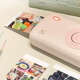 Maxbell Photo Printer Pocket Printer Mini Instant Color Printer for Photo Notes Memo 20 sheets