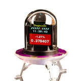 Maxbell UFO Shape Smart Digital Clock Transparent Cover for Desktop Weather Forecast