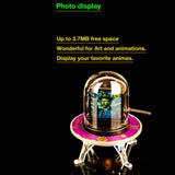 Maxbell UFO Shape Smart Digital Clock Transparent Cover for Desktop Weather Forecast