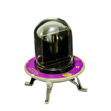 Maxbell UFO Shape Smart Digital Clock Transparent Cover for Desktop Weather Forecast