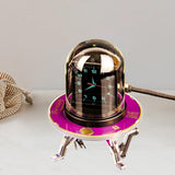 Maxbell UFO Shape Smart Digital Clock Transparent Cover for Desktop Weather Forecast