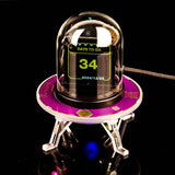 Maxbell UFO Shape Smart Digital Clock Transparent Cover for Desktop Weather Forecast