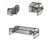 2 Tier Monitor Stand Ventilated Printer Lightweight Workspace Desk Organizer