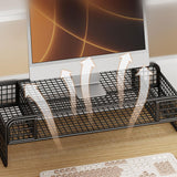 2 Tier Monitor Stand Ventilated Printer Lightweight Workspace Desk Organizer