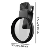 52mm Clip on Phone Camera Lens Filter Lightweight Circular Polarizing Filter