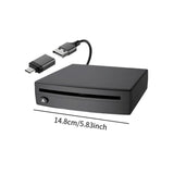 Maxbell USB Vehicle DVD CD Player Compact Automotive Accessories Black Plug and Play