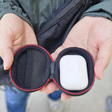 Maxbell Earphone Carrying Case Portable with Rotating Hanging Buckle Earphone Holder