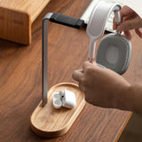 Maxbell Headphone Stand Portable Solid Base Storage Organize Headrest Earphone Stand