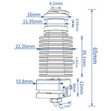 Maxbell 3D Printer Extruder Hotend Kit Easy Installation Metal Head Parts for V6