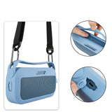 Maxbell Speaker Silicone Protective Cover for Travel Lightweight Carrier Soft Sleeve Blue