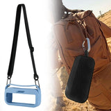 Maxbell Speaker Silicone Protective Cover for Travel Lightweight Carrier Soft Sleeve Blue