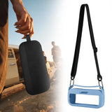 Maxbell Speaker Silicone Protective Cover for Travel Lightweight Carrier Soft Sleeve Blue