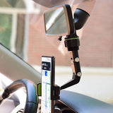Maxbell Car Rearview Mirror Mount Phone Holder for Navigate Watch Video Live Stream