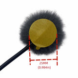 Maxbell 10 Pieces Furry Microphone Wind Muff Furry Wind Covers for Recording Outdoor Dark Gray