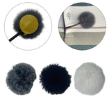 Maxbell 10 Pieces Furry Microphone Wind Muff Furry Wind Covers for Recording Outdoor Dark Gray