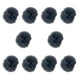 Maxbell 10 Pieces Furry Microphone Wind Muff Furry Wind Covers for Recording Outdoor Dark Gray