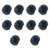 Maxbell 10 Pieces Furry Microphone Wind Muff Furry Wind Covers for Recording Outdoor Dark Gray