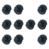 Maxbell 10 Pieces Furry Microphone Wind Muff Furry Wind Covers for Recording Outdoor Dark Gray