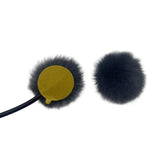 Maxbell 10 Pieces Furry Microphone Wind Muff Furry Wind Covers for Recording Outdoor Dark Gray