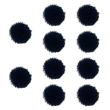 Maxbell 10 Pieces Furry Microphone Wind Muff Furry Wind Covers for Recording Outdoor Black