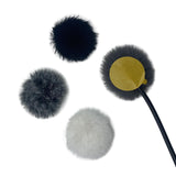 Maxbell 10 Pieces Furry Microphone Wind Muff Furry Wind Covers for Recording Outdoor White