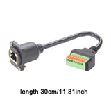 Maxbell Ethernet Connector Cable 30cm Ethernet Extender Upgrade 8P8C Female Terminal