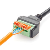 Maxbell Ethernet Connector Cable 30cm Ethernet Extender Upgrade 8P8C Female Terminal