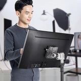 Maxbell LCD Monitor Mount Bracket Heavy Duty Removable for Outdoor Movie Live Stream Plate and Base Kit