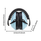 Maxbell Noise Reduction Earmuff Soundproof Ear Muffs for Woodwork Travel Lawn Mowing Blue
